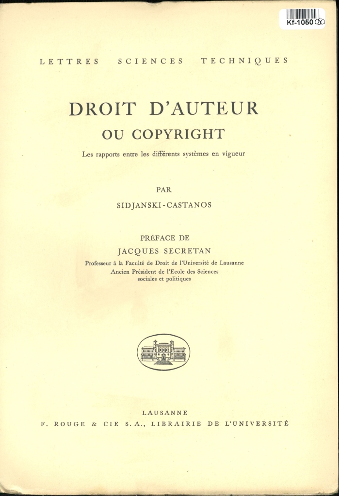Droit d'Auteur ou Copyright