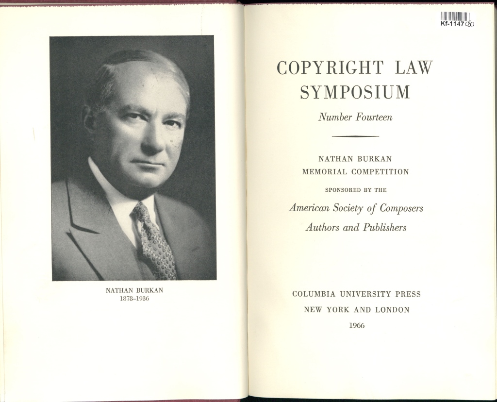 Copyright law symposium - Number fourteen