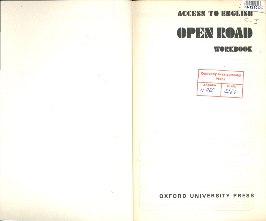 Acces to english - Open road - workbook