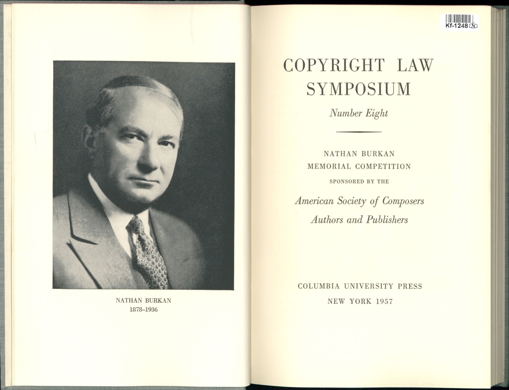 Copyright law symposium - Number eight
