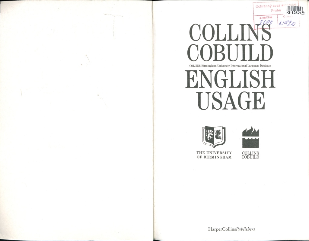 Collins Cobuild - English usage