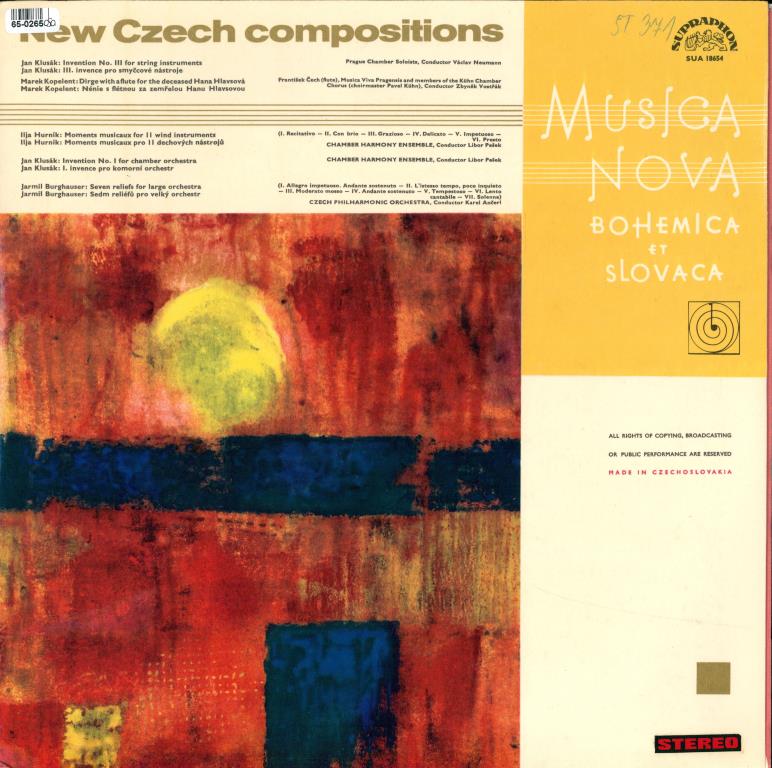 Musica Viva Bohemica et Slovaca - New Czech compositions