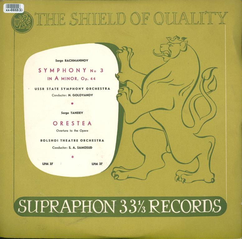 Symphony No. 3 in A minor, Orestea