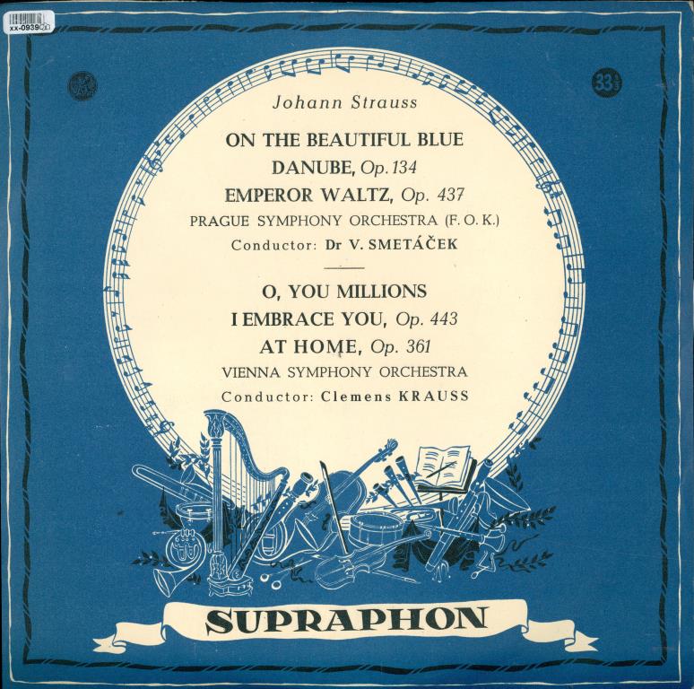 Johann Strauss - On the beautiful blue, Emperor waltz, O, you millions I embrace you, At home