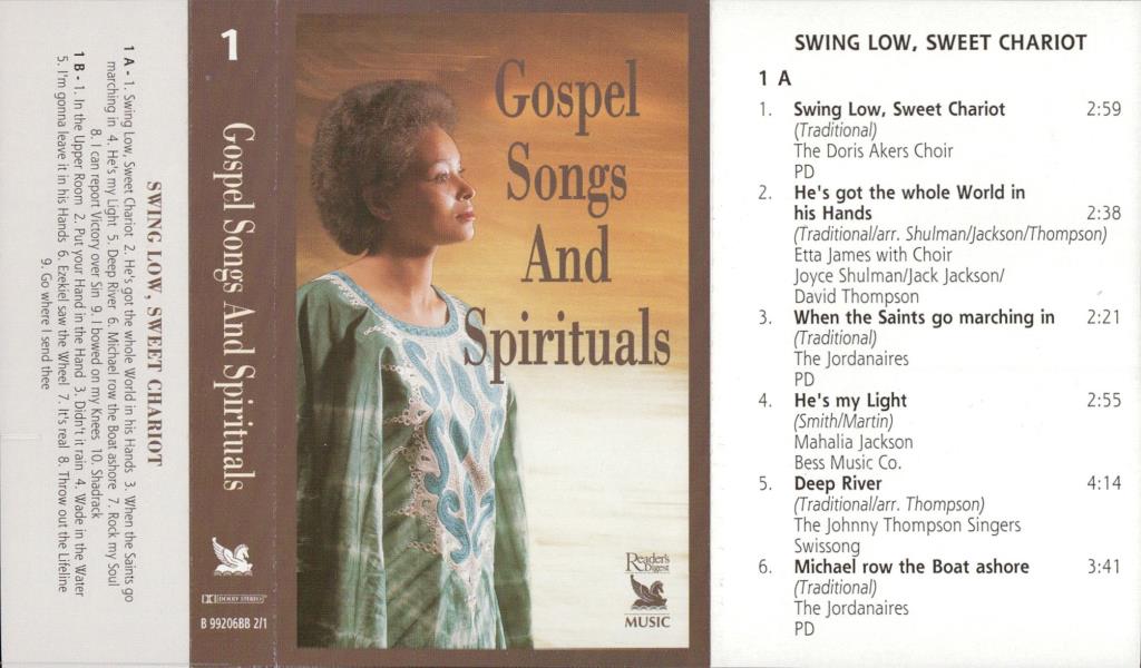 Gospel songs ans spirituals 1; 