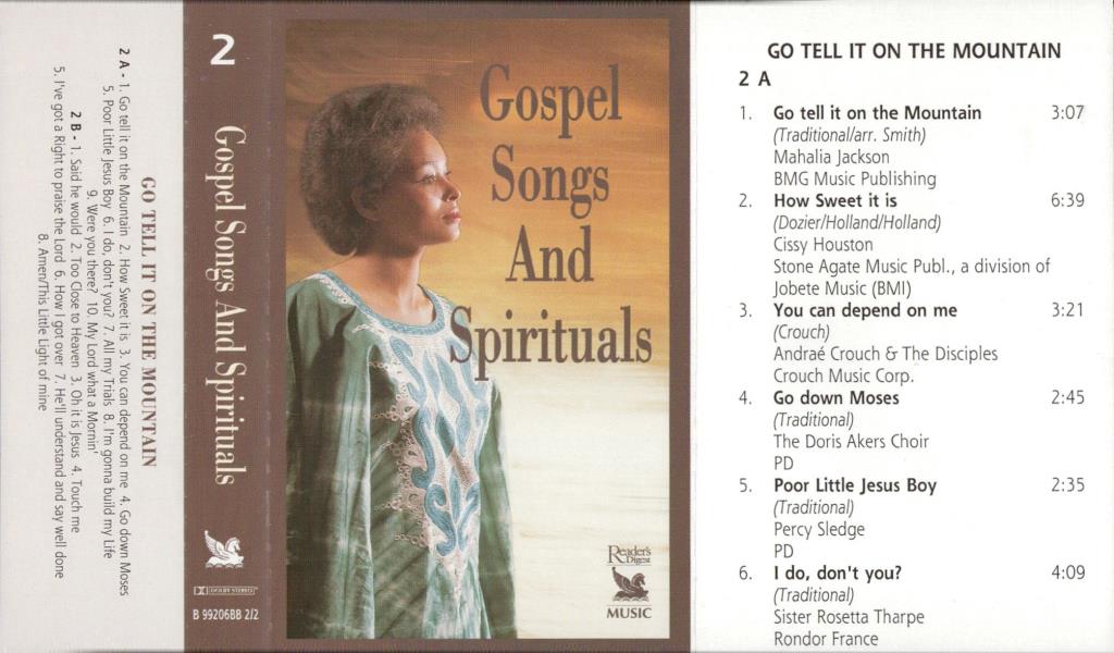 Gospel songs and spirituals 2; 