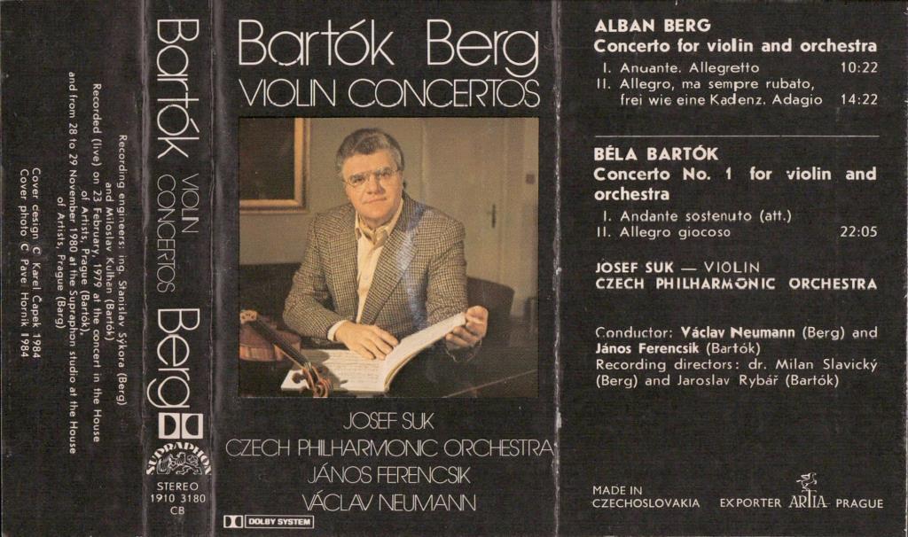 Barták Berg violin concertos; 