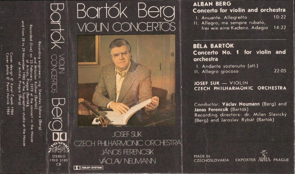 Barták Berg violin concertos; 