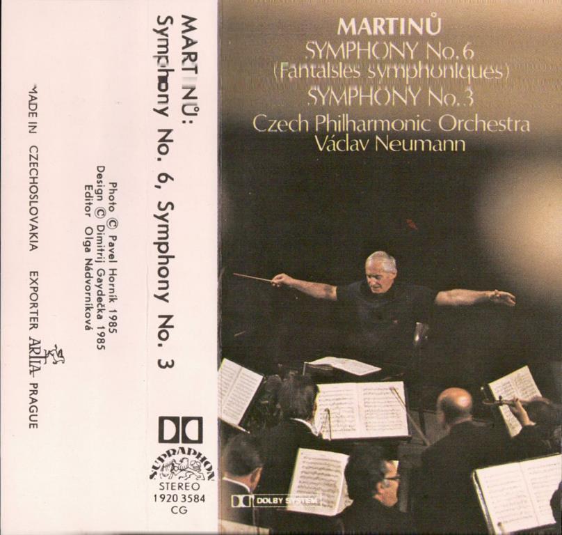 Martinů Symphony No. 6, Symphony No. 3; 