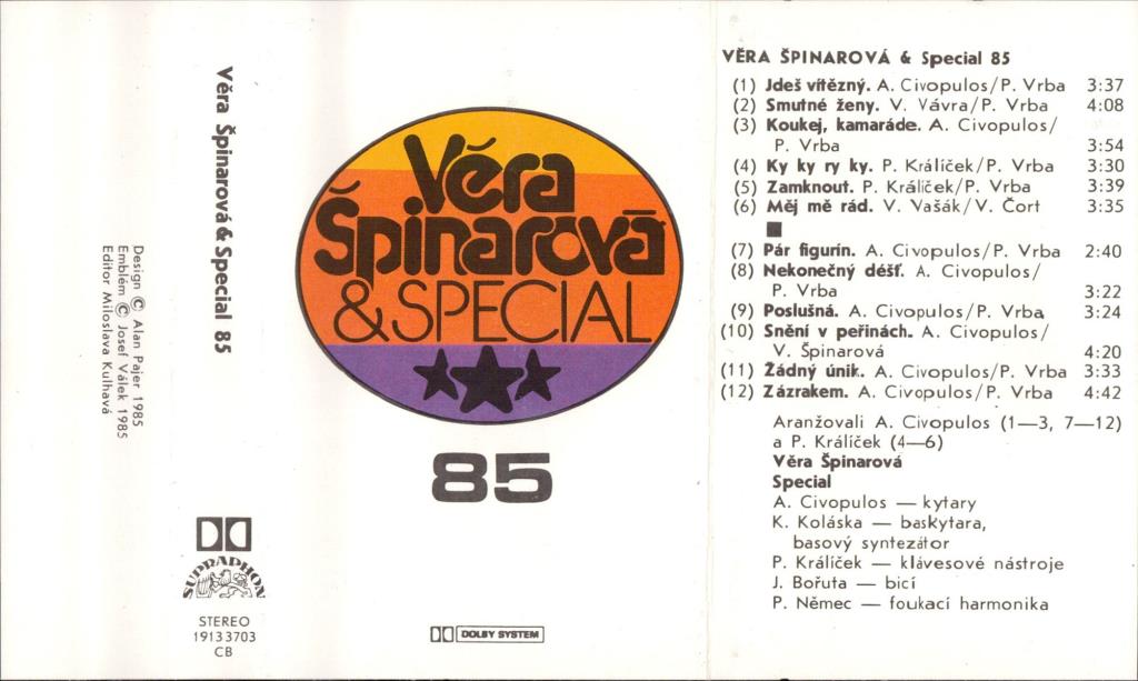 Věra Špinarová & Special 85; 