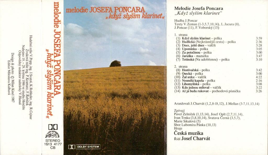 Melodie Josefa Poncara - Když slyším klarinet; 