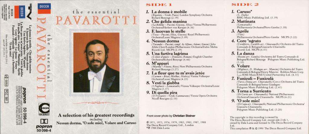 The essential Pavarotti; 