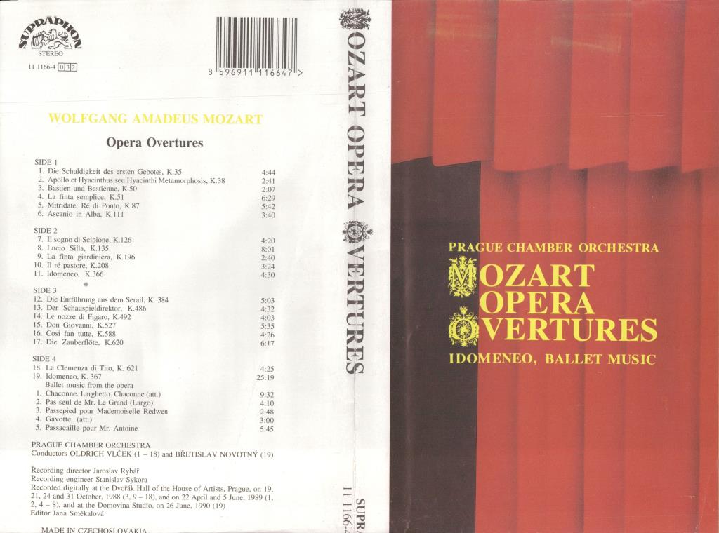 Mozart opera overtures; 