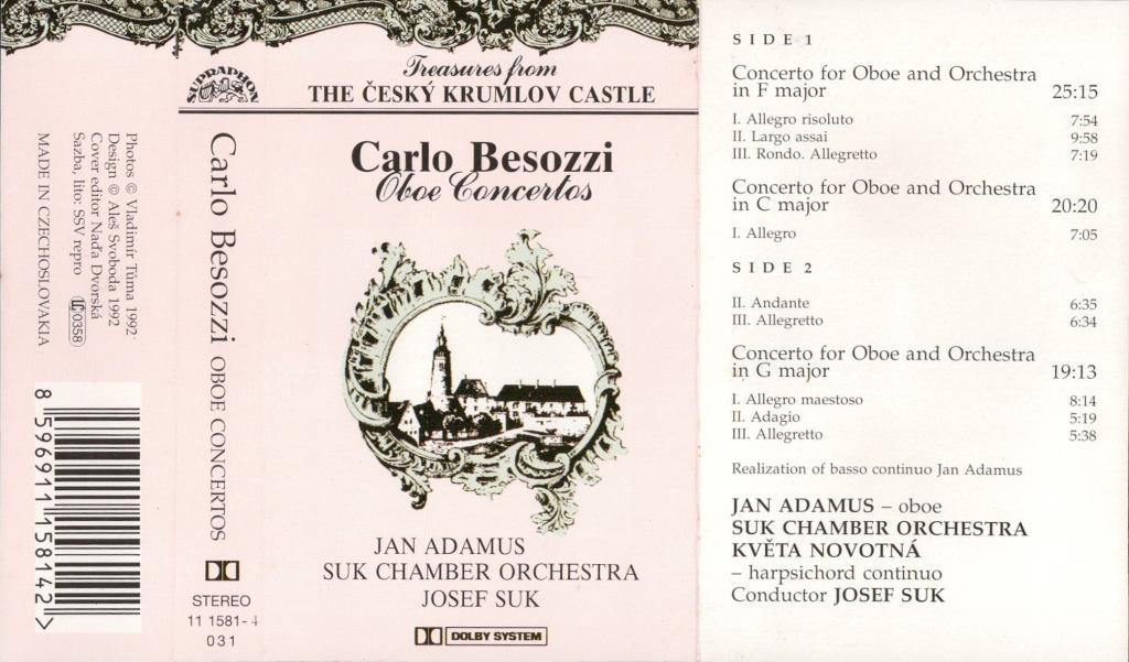 Carlo Besozzi oboe concertos; 
