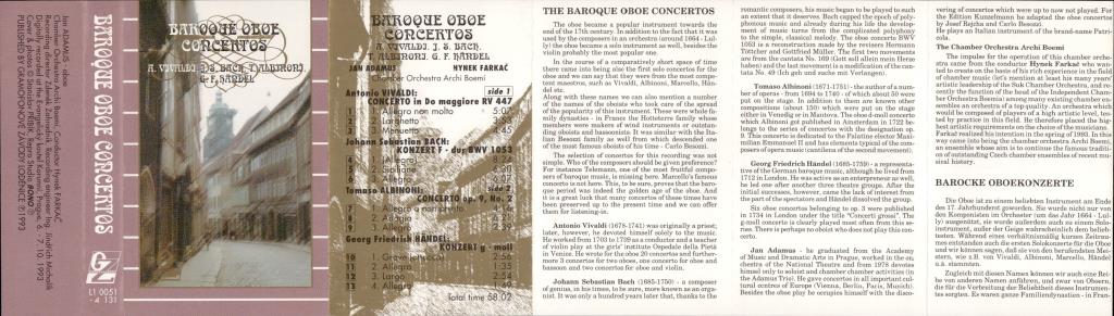 Baroque oboe concertos; 
