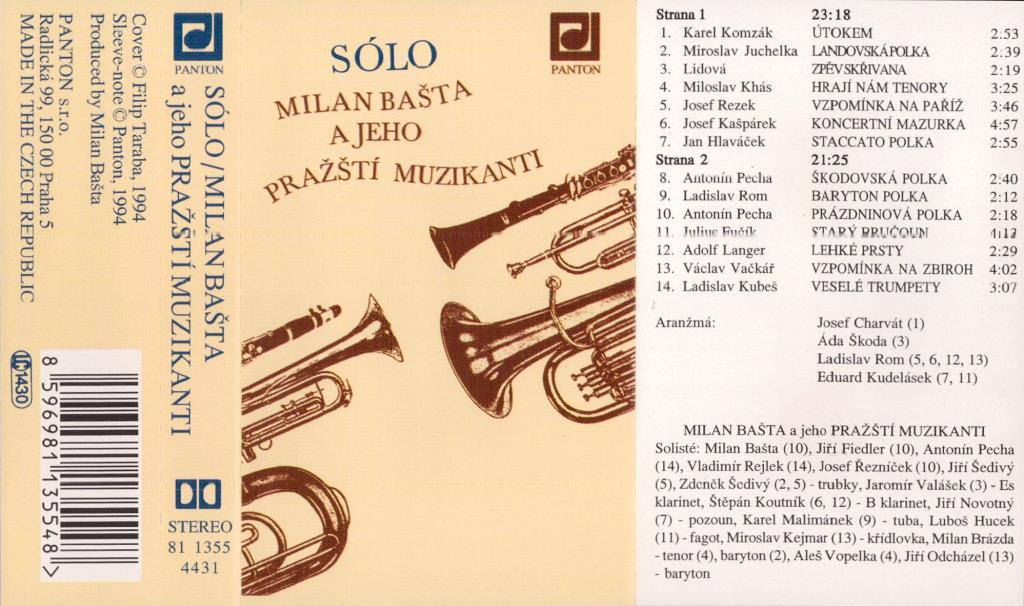 Sólo - Milan Bašta a jeho Pražští muzikanti; 