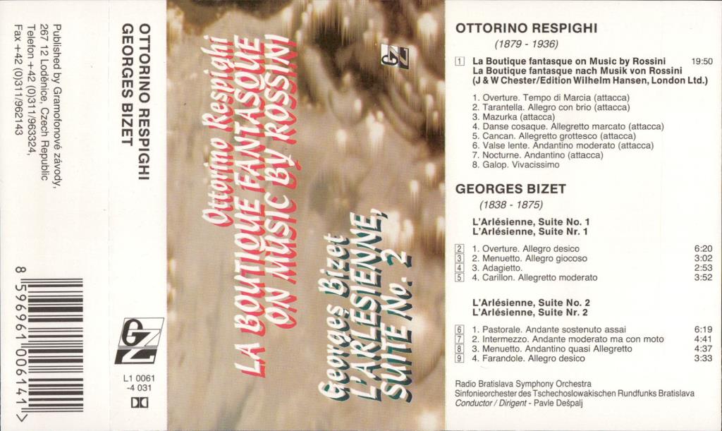 La boutique fantasoue on music by Rossini, L'arlesienne, Suite No. 2; 