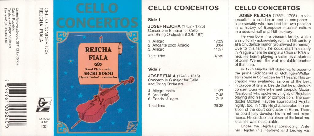 Cello concertos; 