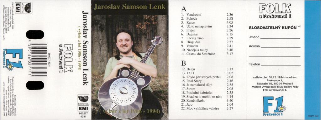 Jaroslav Samson Lenk (Výběr z let 1986 - 1994); 