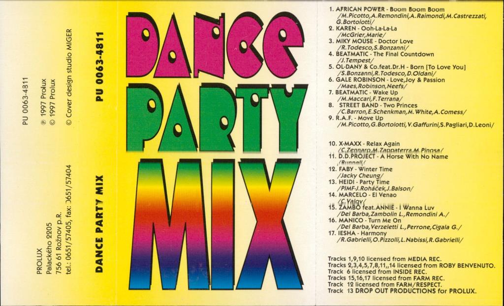 Dance party mix; 