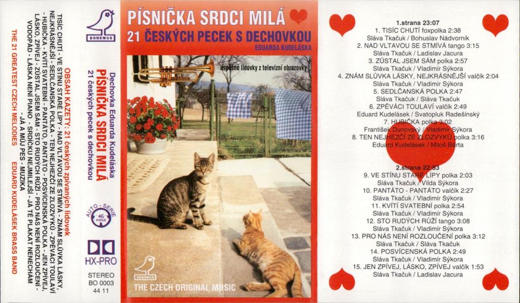 Písnička srdci milá - 21 Českých pecek s dechovkou Eduarda Kudeláška; 