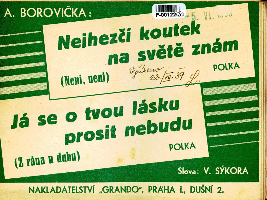 Nejhezčí koutek na světě znám, Já se o tvou lásku prosit nebudu