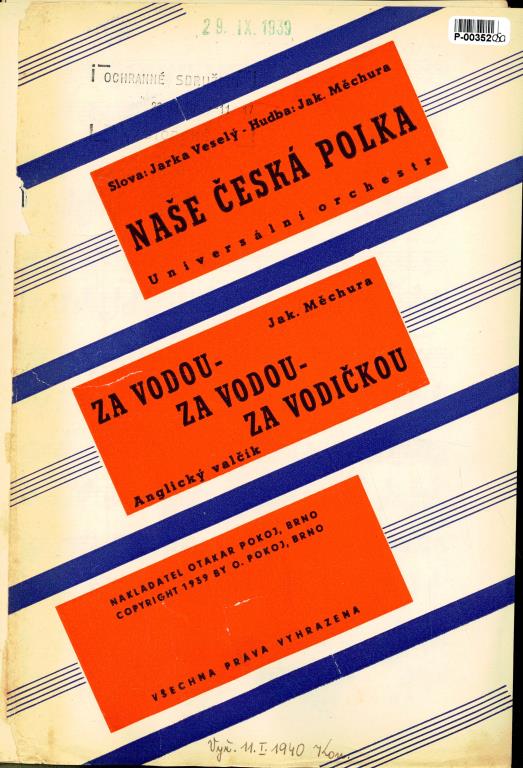 Naše česká polka, Za vodou-za vodou-za vodičkou