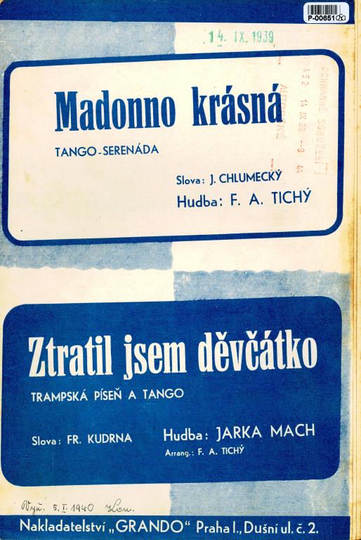 Madonno krásná, Ztratil jsem děvčátko