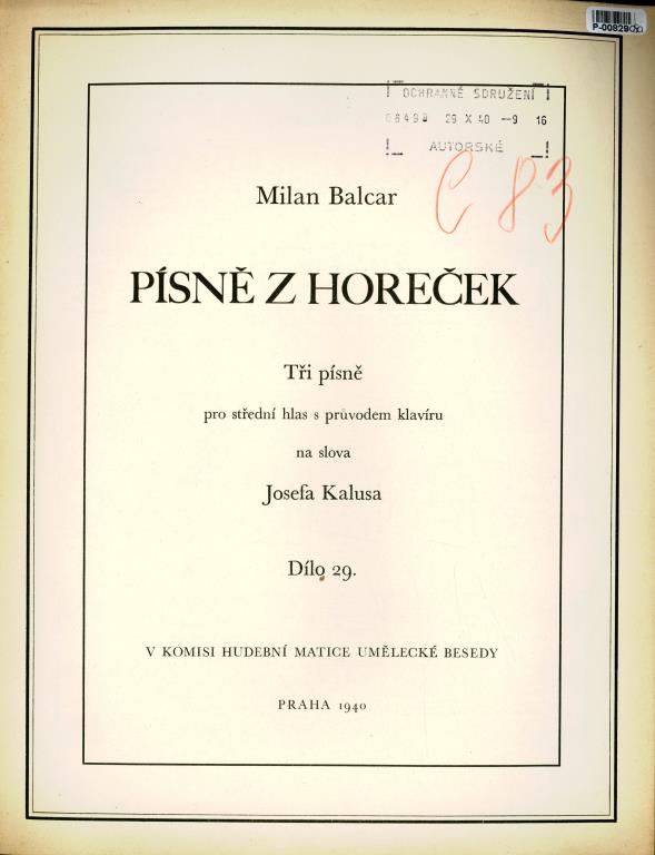 Písně z horeček