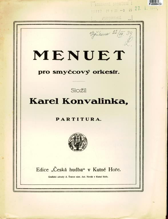 Menuet pro smyčcový orchestr