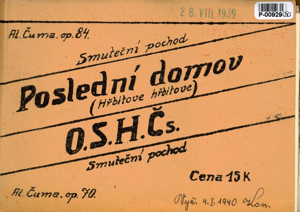 Poslední domov, O. S. H. Čs