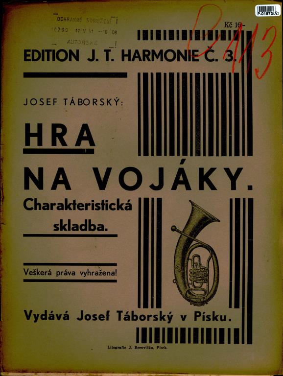 Edition J. T. Harmonie č. 3. - Hra na vojáky