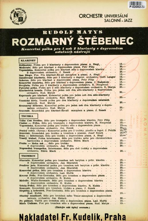 Orchestr universální - Rozmarný štěbenec