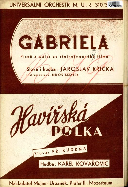 Universální orchestr M. U. č. 310 /311 - Gabriel, Havířská polka