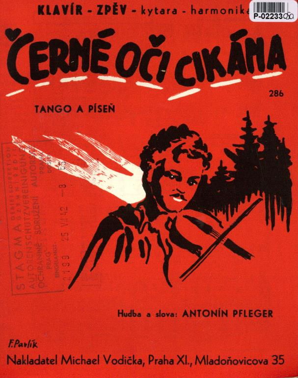 Klavír - Zpěv - kytara - harmonika 286 - Černé oči cikána