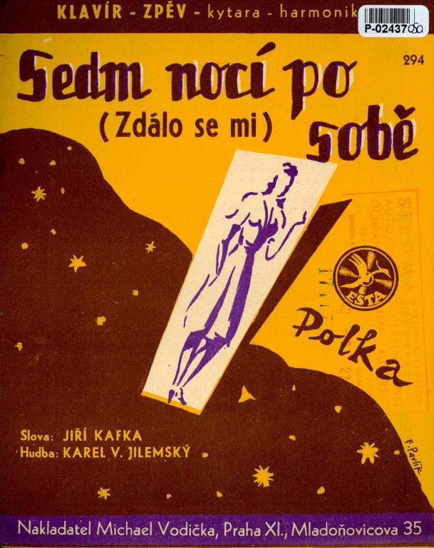 Klavír - Zpěv - kytara - harmonika 294 - Sedm nocí po sobě (zdálo se mi)