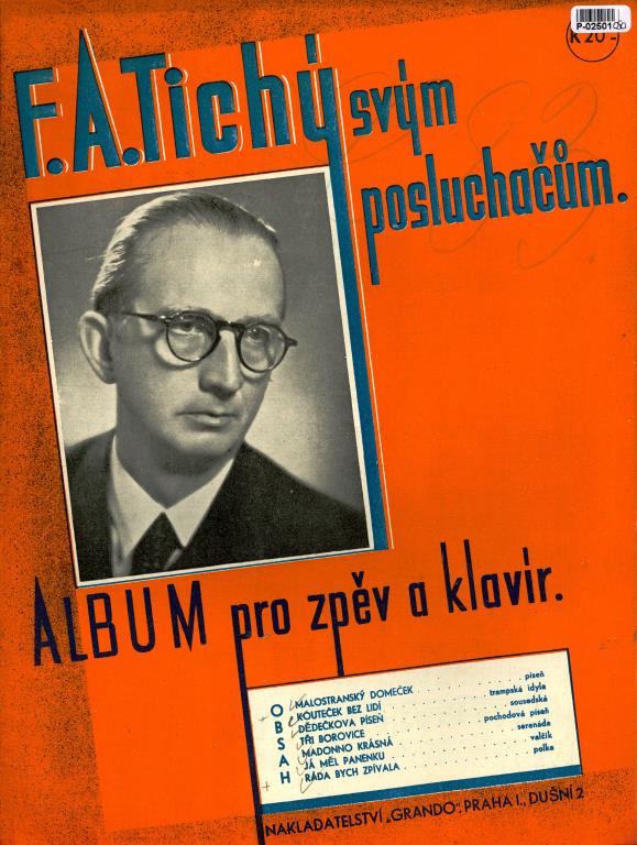 F. A. Tichý svým posluchačům - Album pro zpěv a klavír