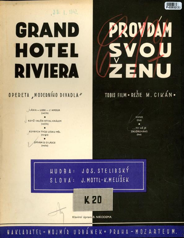 Grand hotel Riviera -  Prodám svou ženu