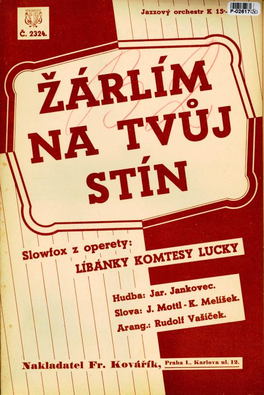 Jazzový orchestr č. 2324 - Žárlím na tvůj stín