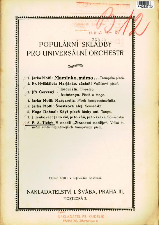 Populární skaldby pro universální orchestr