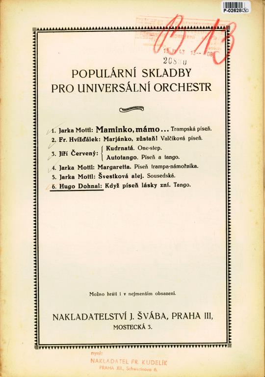 Populární skaldby pro universální orchestr