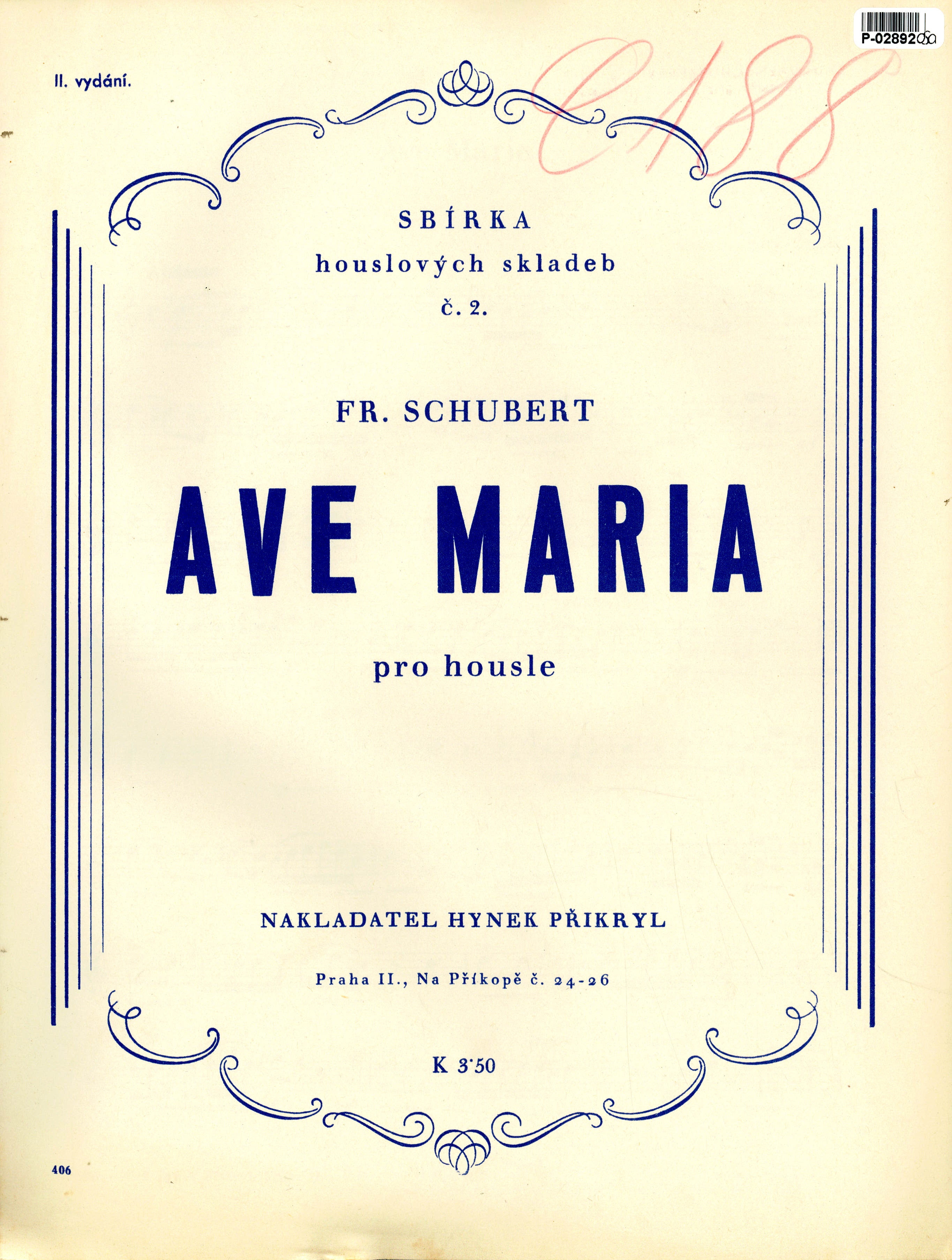 Sbírka houslových skladeb č. 2 - Ave Maria