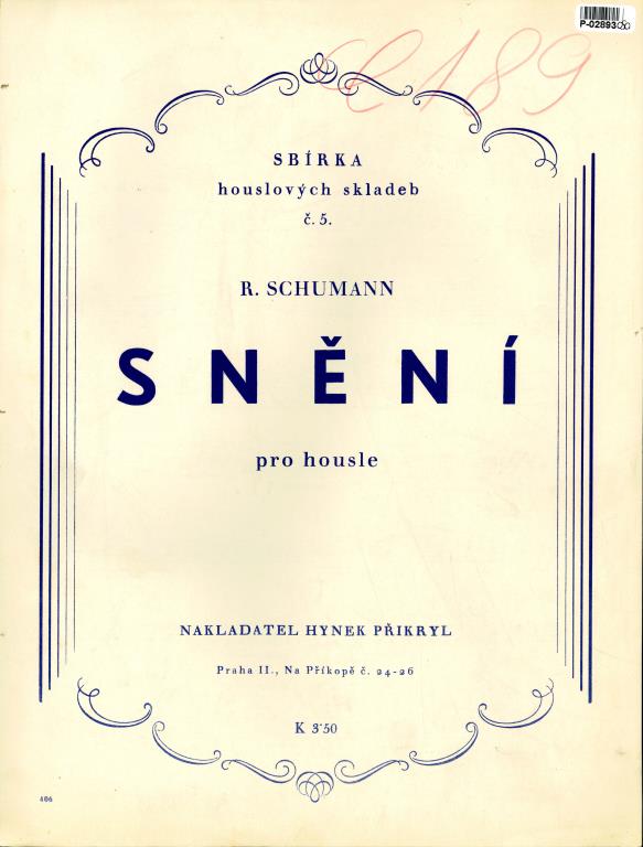 Sbírka houslových skladeb č. 5. - Snění