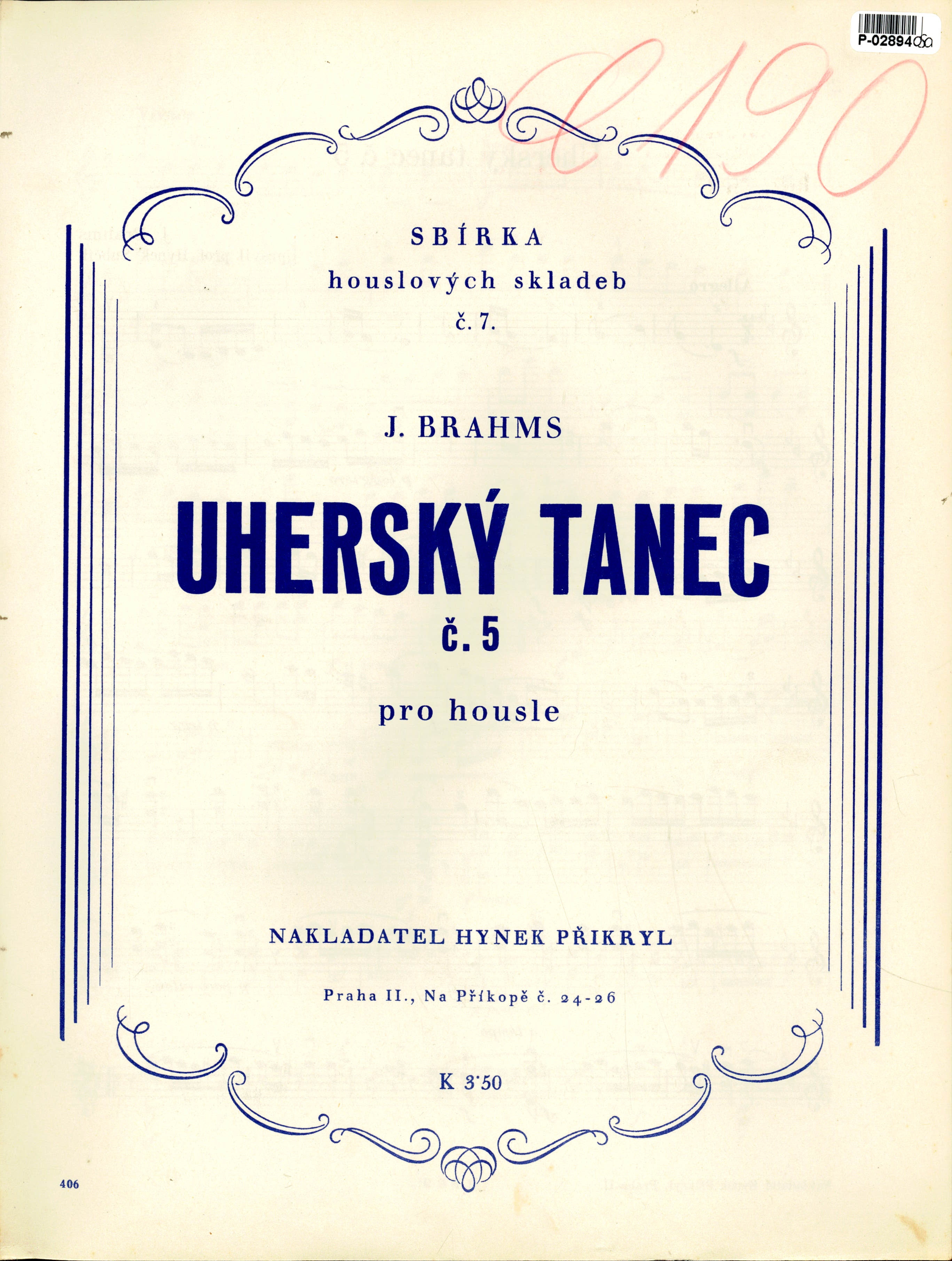 Sbírka houslových skladeb č.7. - Uherský tanec č. 5