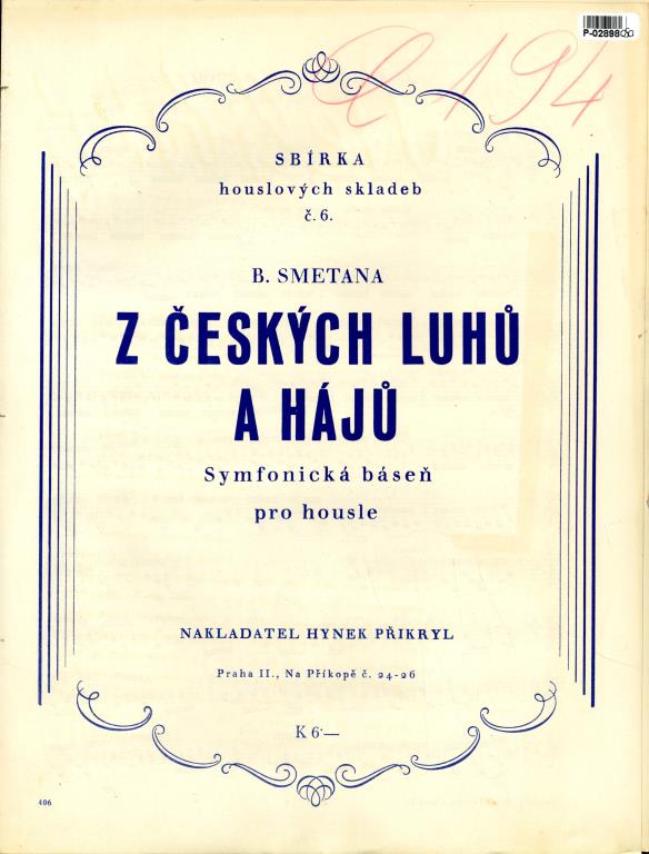 Sbírka houslových skladeb č. 6. - Z Českých luhů a hájů