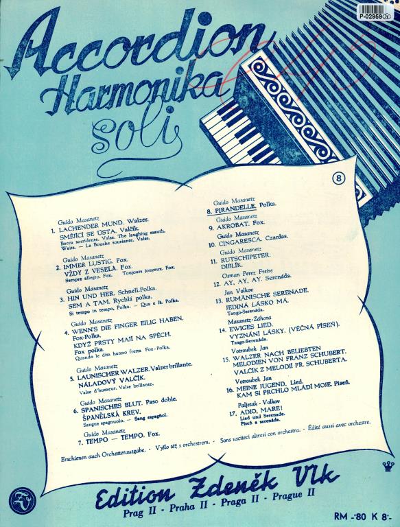 Accordion Harmonika soli 8