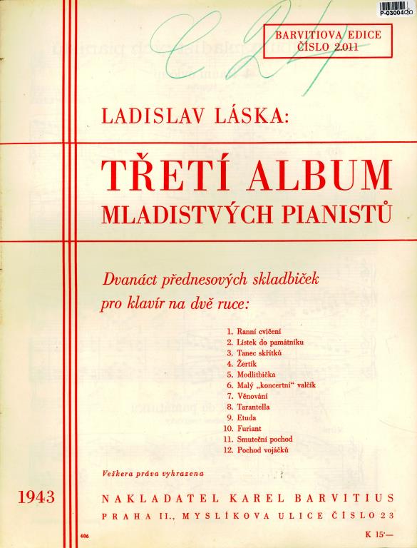 Barvitiova edice č. 2.011 - Třetí album mladistvých pianistů