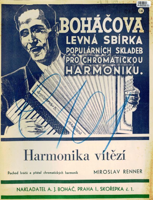 Boháčova levní sbírka populárních skladeb pro chromatickou harmoniku 14 - Harmonika vítězí