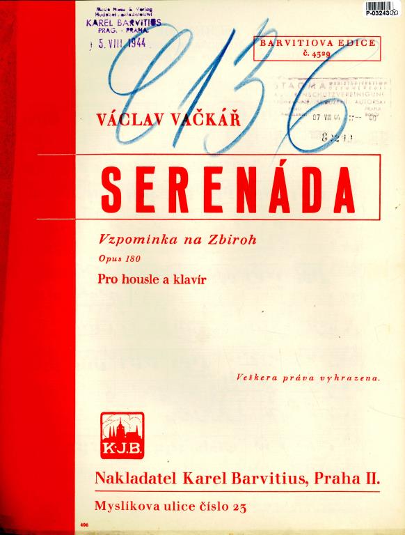 Barvitiova edice č. 4329 - Serenáda
