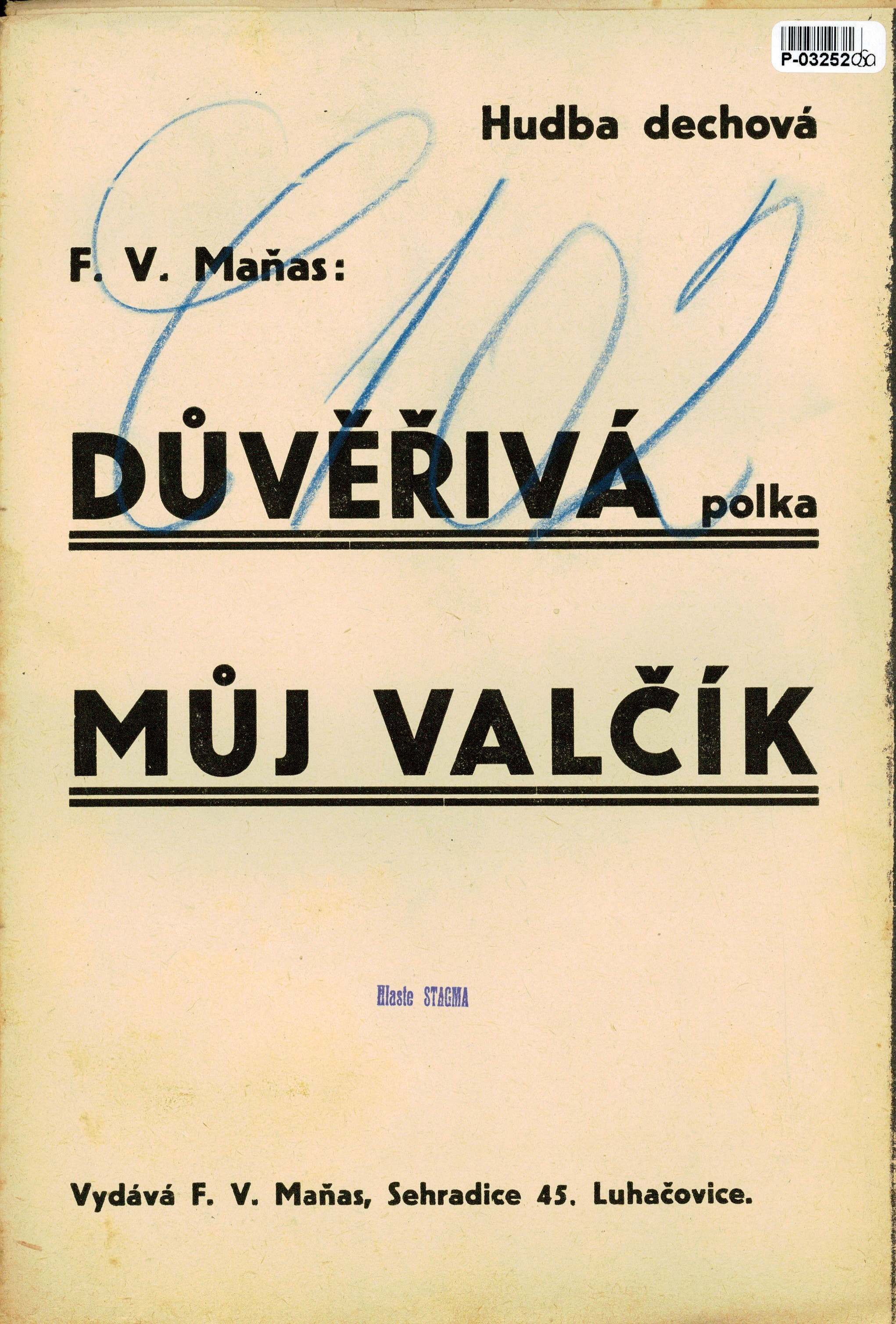 Hudba dechová - Důvěřivá, Můj valčík